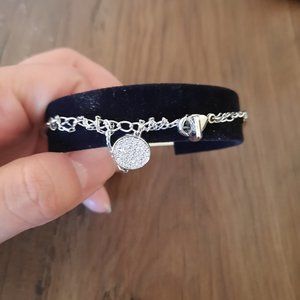 Swarovski Bangle bracelet crystal Silver Clear White